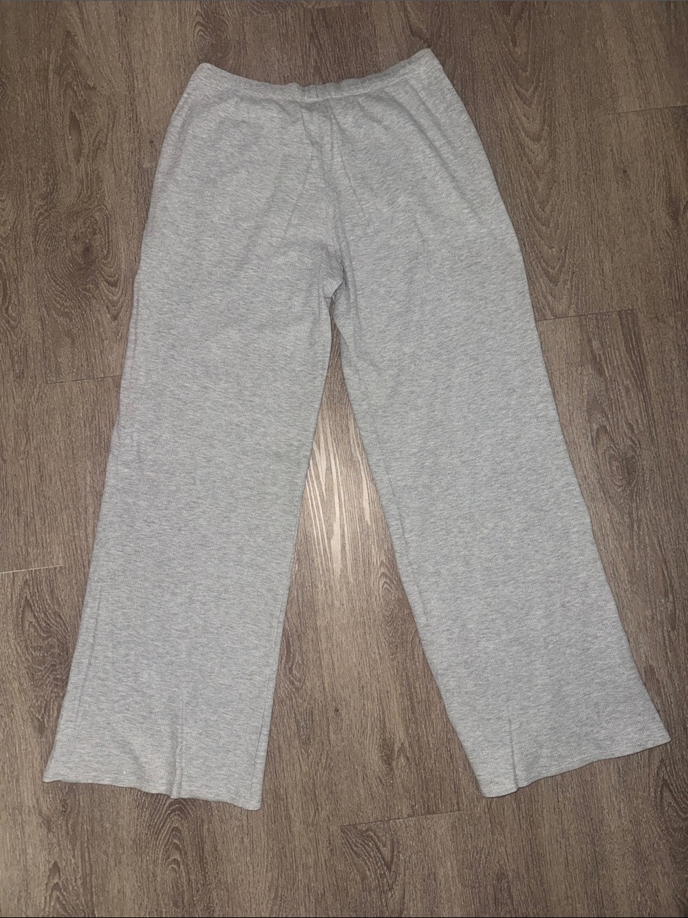 Vuori waffle knit wide leg pants gray size medium - Picture 2 of 2